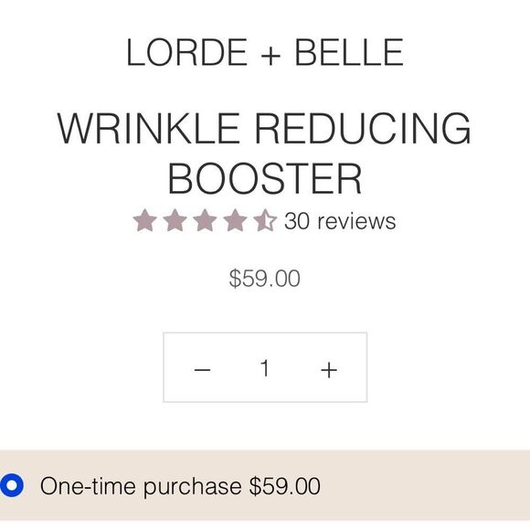 Lorde + Belle Wrinkle Reducing Booster NWT/ NIB - Picture 6 of 6